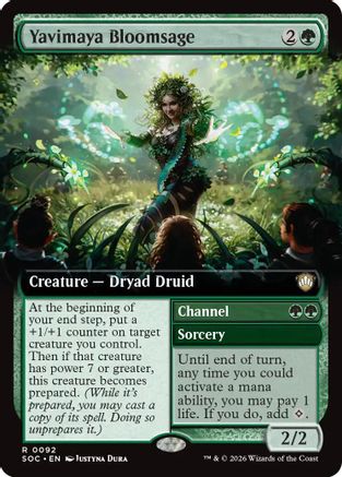 Yavimaya Bloomsage (Extended Art) (SOC-092) - Commander: Secrets of Strixhaven - Magic The Gathering