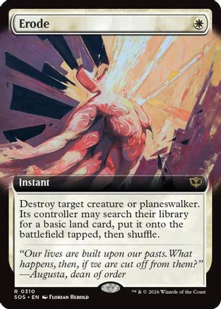 Erode (Extended Art) (SOS-310) - Secrets of Strixhaven - Magic The Gathering