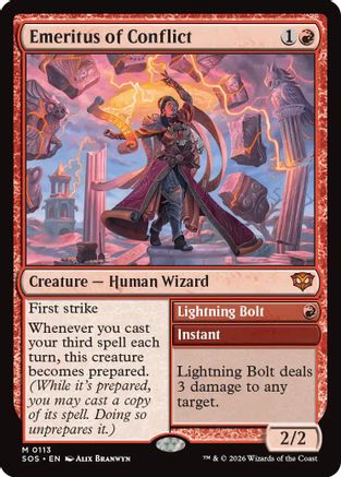 Emeritus of Conflict (SOS-113) - Secrets of Strixhaven - Magic The Gathering