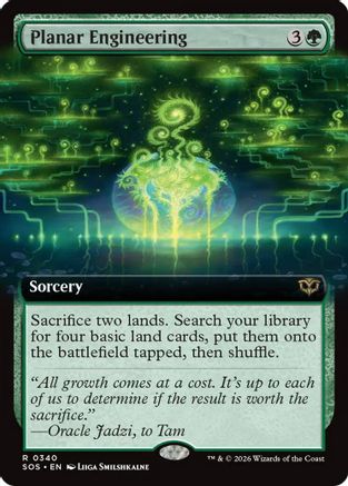Planar Engineering (Extended Art) (SOS-340) - Secrets of Strixhaven - Magic The Gathering