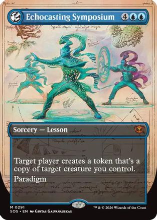 Echocasting Symposium (Borderless) (SOS-291) - Secrets of Strixhaven - Magic The Gathering