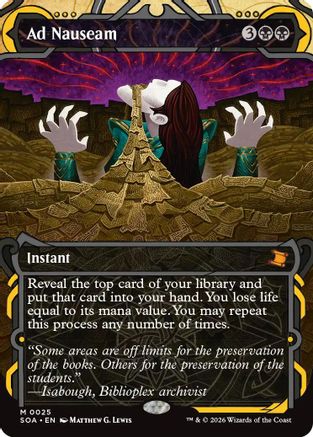 Ad Nauseam (SOA-025) - Secrets of Strixhaven: Mystical Archive - Magic The Gathering