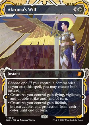 FOIL Akroma's Will (SOA-001) - Secrets of Strixhaven: Mystical Archive - Magic The Gathering