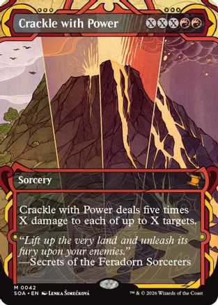 Crackle with Power (SOA-042) - Secrets of Strixhaven: Mystical Archive - Magic The Gathering