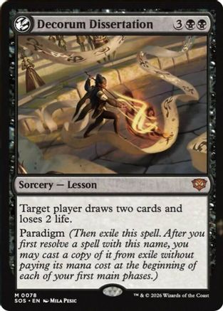 FOIL Decorum Dissertation (SOS-078) - Secrets of Strixhaven - Magic The Gathering