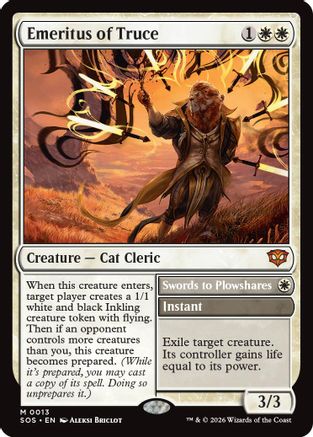 FOIL Emeritus of Truce (SOS-013) - Secrets of Strixhaven - Magic The Gathering