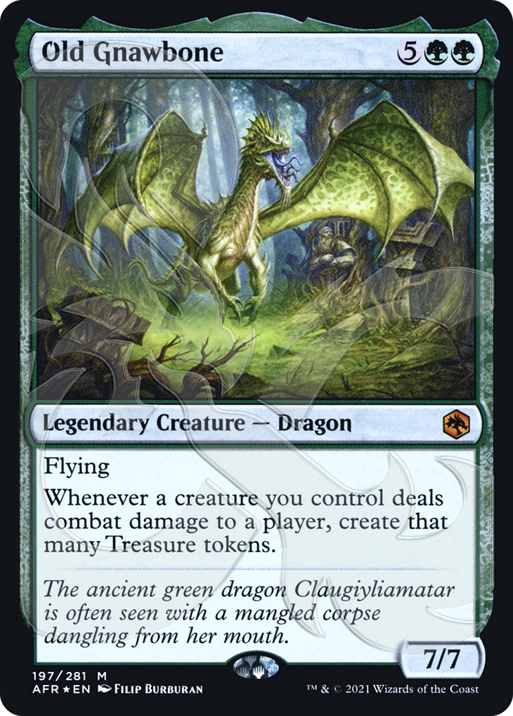 FOIL Old Gnawbone (AFR&-197A) - Adventures in the Forgotten Realms Promos - Magic The Gathering