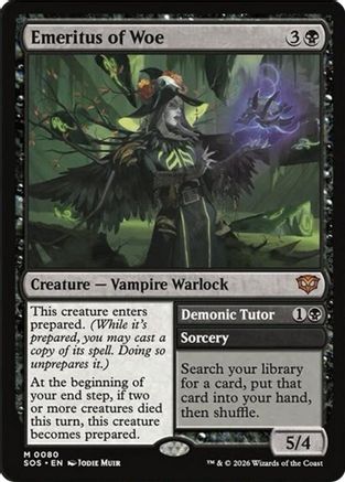 FOIL Emeritus of Woe (SOS-080) - Secrets of Strixhaven - Magic The Gathering