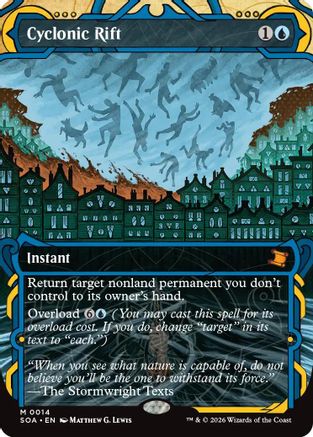 FOIL Cyclonic Rift (SOA-014) - Secrets of Strixhaven: Mystical Archive - Magic The Gathering