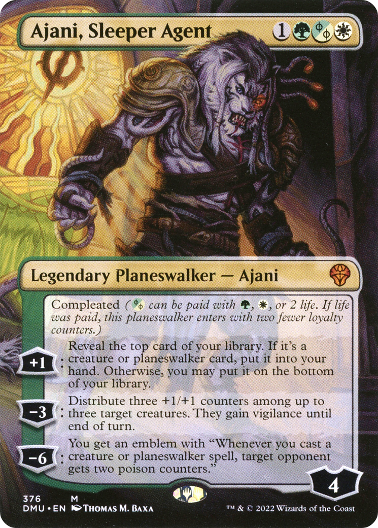 Ajani, Sleeper Agent (376) (DMU-376) - Dominaria United (Borderless) - Magic The Gathering