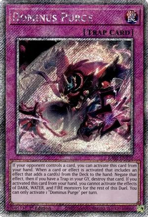 PLATINUM SECRET RARE Dominus Purge (Platinum Secret Rare) (RA05-EN150) - Rarity Collection 5 1st Edition