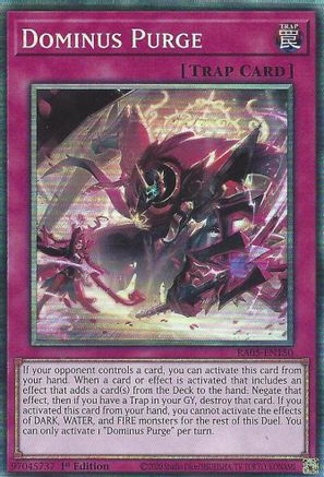COLLECTOR'S RARE Dominus Purge (Collector's Rare) (RA05-EN150) - Rarity Collection 5 1st Edition