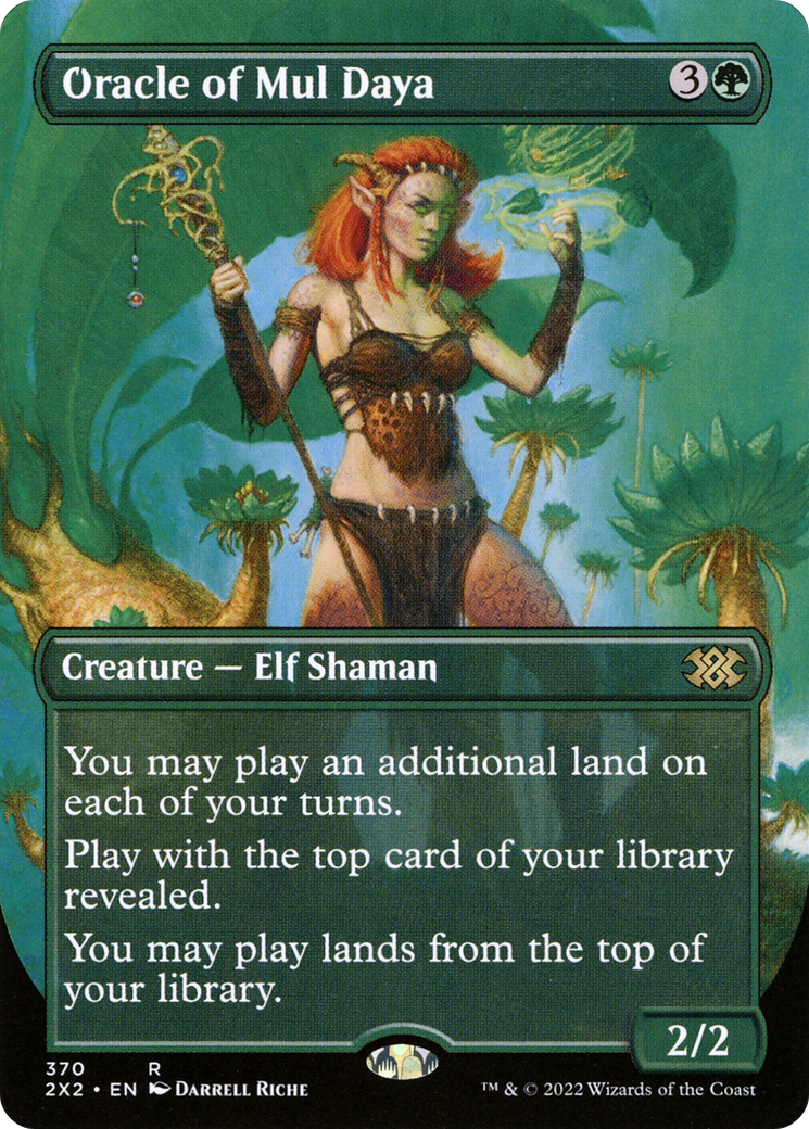 Oracle of Mul Daya (Borderless) (2X2-370) - Double Masters 2022 - Magic The Gathering