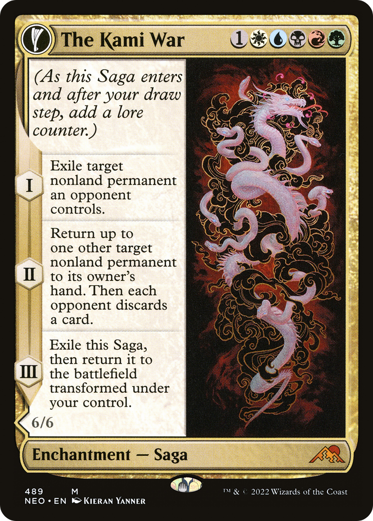 The Kami War (Extended Art) (NEO-489) - Kamigawa: Neon Dynasty - Magic The Gathering