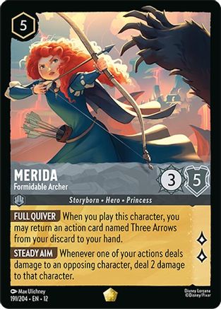 Merida - Formidable Archer (191/204) - Wilds Unknown COLD FOIL