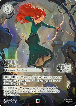Merida - Formidable Archer (Iconic) (242/204) - Wilds Unknown HOLOFOIL