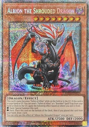 STARLIGHT RARE Albion the Shrouded Dragon (Starlight Rare) (RA05-EN019) - Rarity Collection 5 1st Edition