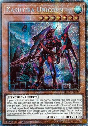 STARLIGHT RARE Kashtira Unicorn (Starlight Rare) (RA05-EN025) - Rarity Collection 5 1st Edition