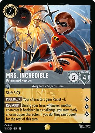 Mrs. Incredible - Determined Rescuer (195/204) - Wilds Unknown COLD FOIL