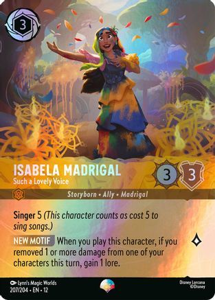 Isabela Madrigal - Such a Lovely Voice (Epic) (207/204) - Wilds Unknown HOLOFOIL