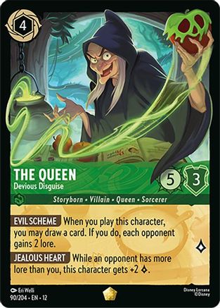 The Queen - Devious Disguise (90/204) - Wilds Unknown COLD FOIL