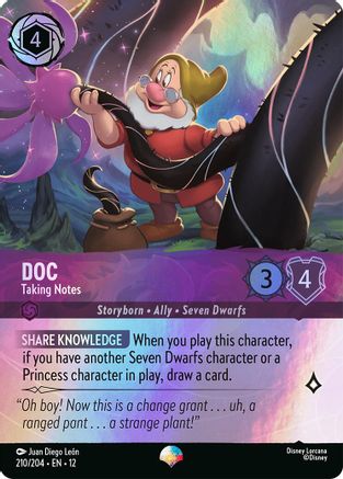 Doc - Taking Notes (Epic) (210/204) - Wilds Unknown HOLOFOIL
