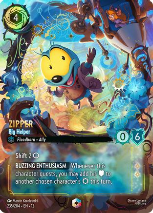 Zipper - Big Helper (Enchanted) (235/204) - Wilds Unknown HOLOFOIL