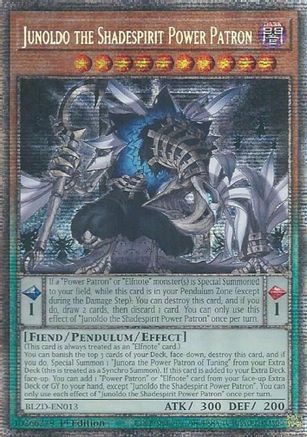 STARLIGHT RARE Junoldo the Shadespirit Power Patron (Starlight Rare) (BLZD-EN013) - Blazing Dominion 1st Edition