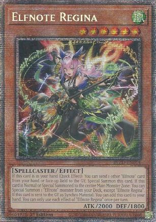 STARLIGHT RARE Elfnote Regina (Starlight Rare) (BLZD-EN014) - Blazing Dominion 1st Edition