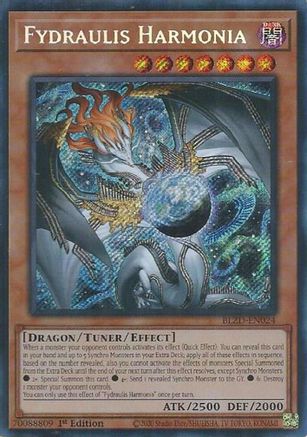 SECRET RARE Fydraulis Harmonia (BLZD-EN024) - Blazing Dominion 1st Edition