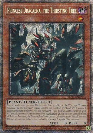 STARLIGHT RARE Princess Dracaena, the Thirsting Tree (Starlight Rare) (BLZD-EN027) - Blazing Dominion 1st Edition