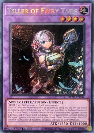 SECRET RARE Teller of Fairy Tails (BLZD-EN034) - Blazing Dominion 1st Edition