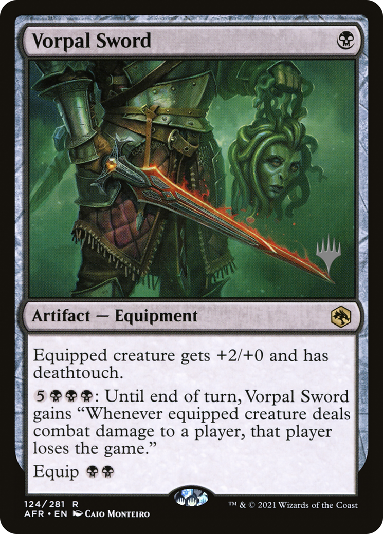 FOIL Vorpal Sword (PPAFR-124P) - Adventures in the Forgotten Realms Promos - Magic The Gathering