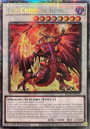 STARLIGHT RARE The Crimson King (Starlight Rare) (BLZD-EN036) - Blazing Dominion 1st Edition