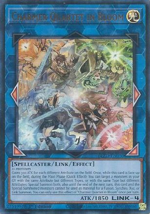 ULTRA RARE Charmer Quartet in Bloom (BLZD-EN050) - Blazing Dominion 1st Edition
