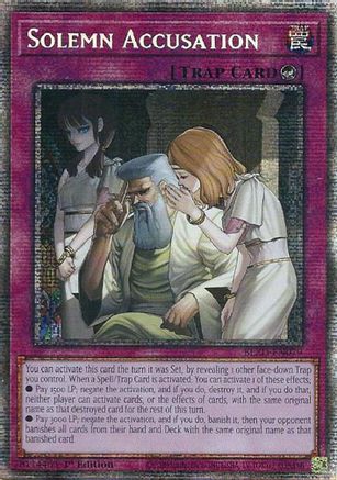STARLIGHT RARE Solemn Accusation (Starlight Rare) (BLZD-EN079) - Blazing Dominion 1st Edition