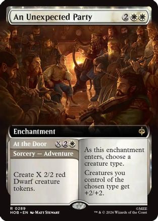 FOIL An Unexpected Party (Extended Art) (HOB-289) - The Hobbit - Magic The Gathering