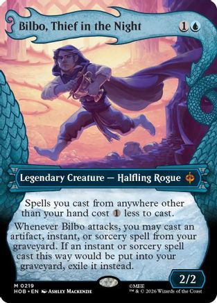 FOIL Bilbo, Thief in the Night (Showcase) (HOB-219) - The Hobbit - Magic The Gathering