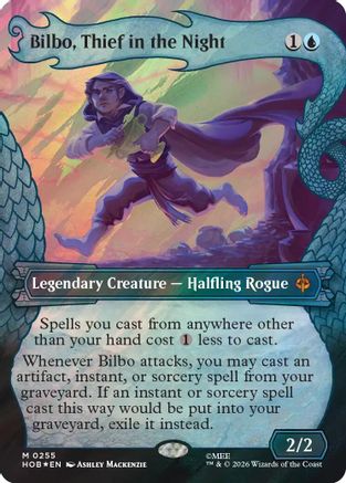 FOIL Bilbo, Thief in the Night (Showcase) (Surge Foil) (HOB-255) - The Hobbit - Magic The Gathering
