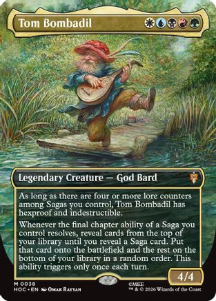 FOIL Tom Bombadil (Borderless) (HOC-038) - The Hobbit: Eternal-Legal - Magic The Gathering