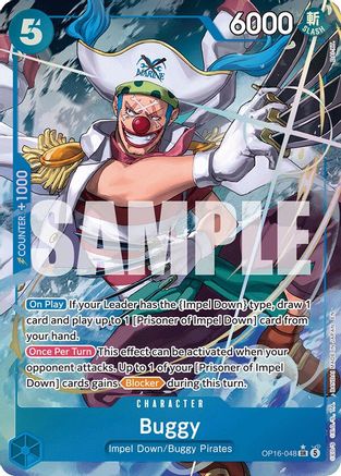 Buggy (048) (Alternate Art) (OP16-048) - The Time of Battle