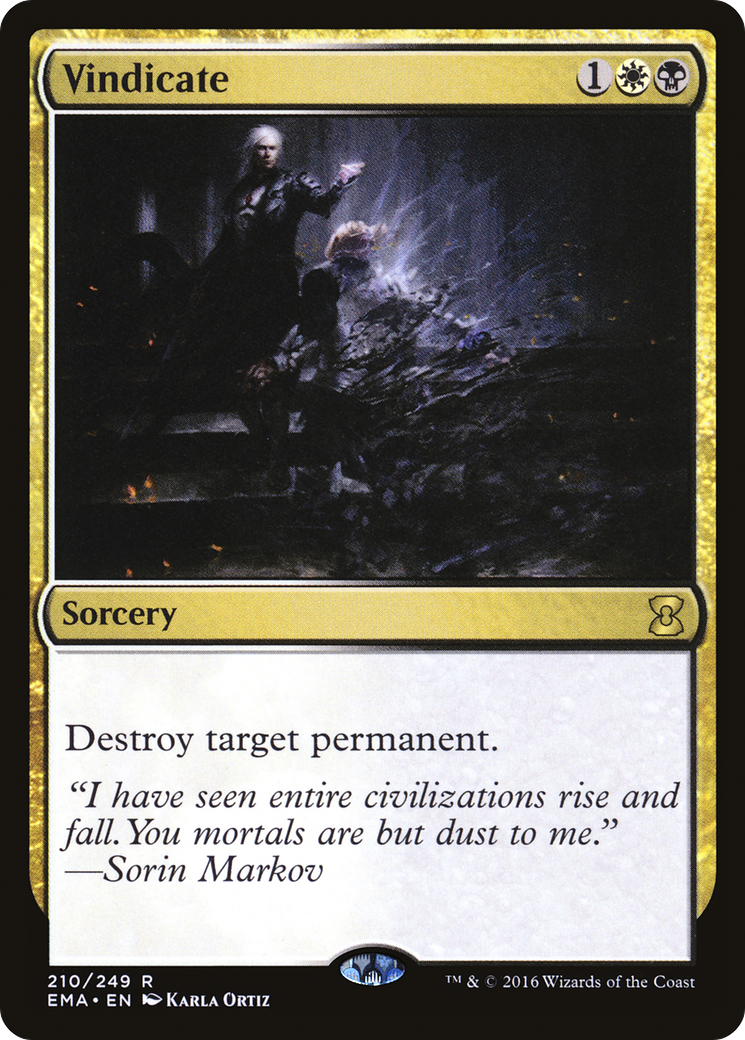 Vindicate (EMA-210) - Eternal Masters - Magic The Gathering