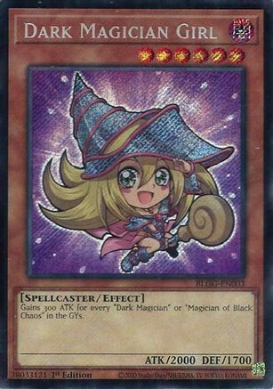 SECRET RARE Dark Magician Girl (BLGG-EN003) - Battles of Legend: Glorious Gallery 1st Edition