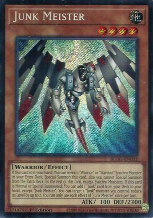SECRET RARE Junk Meister (BLGG-EN033) - Battles of Legend: Glorious Gallery 1st Edition