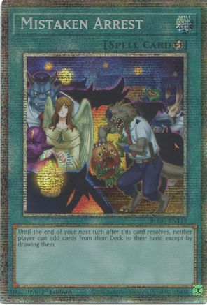 STARLIGHT RARE Mistaken Arrest (Starlight Rare) (BLGG-EN114) - Battles of Legend: Glorious Gallery 1st Edition