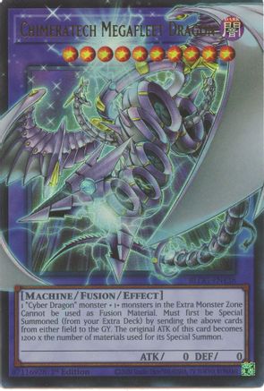ULTRA RARE Chimeratech Megafleet Dragon (BLGG-EN138) - Battles of Legend: Glorious Gallery 1st Edition