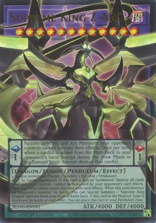 ULTRA RARE Supreme King Z-ARC (BLGG-EN141) - Battles of Legend: Glorious Gallery 1st Edition