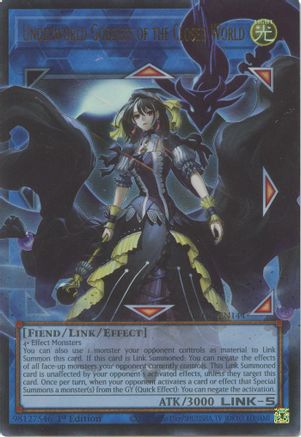 ULTRA RARE Underworld Goddess of the Closed World (BLGG-EN144) - Battles of Legend: Glorious Gallery 1st Edition