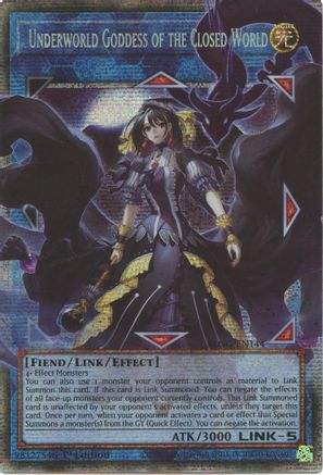STARLIGHT RARE Underworld Goddess of the Closed World (Starlight Rare) (BLGG-EN144) - Battles of Legend: Glorious Gallery 1st Edition