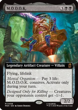 FOIL M.O.D.O.K. (Extended Art) (MSH-408) - Marvel Super Heroes - Magic The Gathering